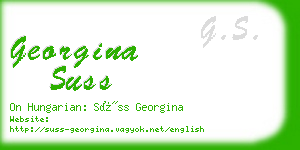 georgina suss business card